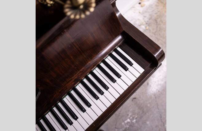 Used Hugo Thieme Mahogany Upright Piano Sold As Seen Bargain - Image 8